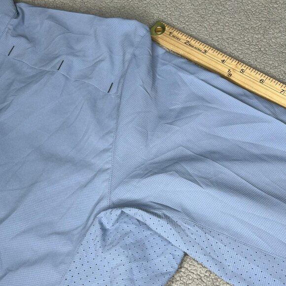 Coolibar Jacket Mens XXL Blue Arcadian Packable Sunblock UPF 50 Lightweight - Picture 9 of 12